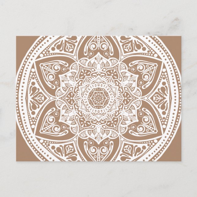 Carte Postale Nutmeg Mandala (Devant)