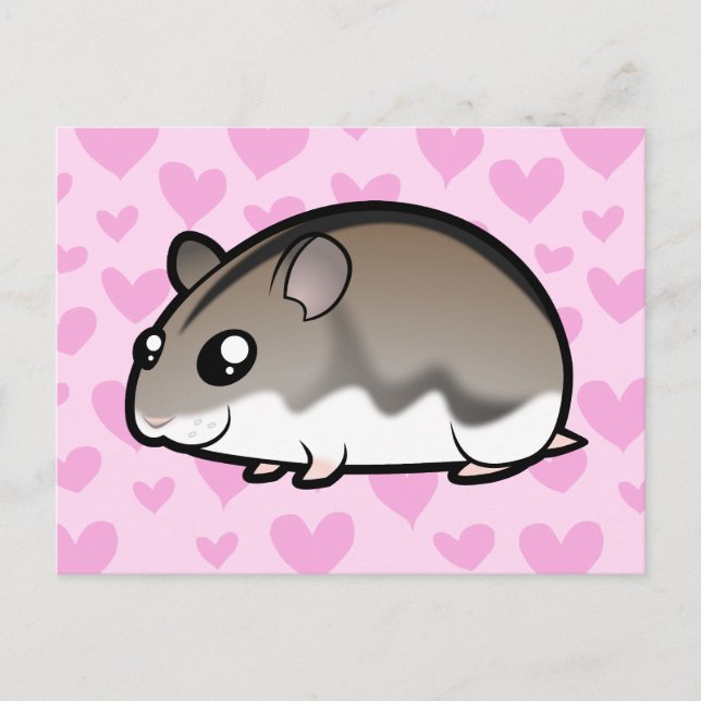 Carte Postale Nwarf Hamster Love (Devant)
