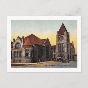 Carte Postale NY Central Station, Syracuse, New York Vintage