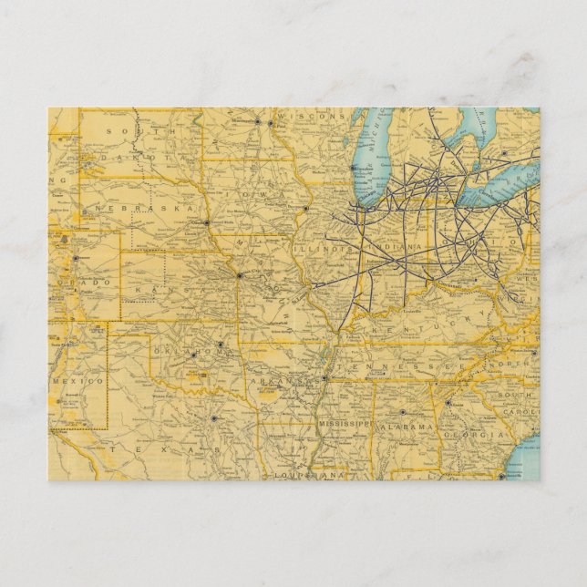 Carte Postale NY Lignes centrales (Devant)