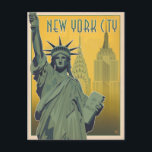 CARTE POSTALE NYC<br><div class="desc">Anderson Design Group est une société d'illustration et de conception de pointe située à Nashville, au Tennessee. Founder Joel Anderson Directives Team of talented artists to create original poster art that looks like classic vintage publicité prints from the 1920s to the 1960s.</div>
