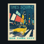 Carte Postale NYC - Carré du temps<br><div class="desc">Anderson Design Group est une société d'illustration et de conception de pointe située à Nashville,  au Tennessee. Founder Joel Anderson Directives Team of talented artists to create original poster art that looks like classic vintage publicité prints from the 1920s to the 1960s.</div>