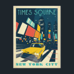 Carte Postale NYC - Carré du temps<br><div class="desc">Anderson Design Group est une société d'illustration et de conception de pointe située à Nashville,  au Tennessee. Founder Joel Anderson Directives Team of talented artists to create original poster art that looks like classic vintage publicité prints from the 1920s to the 1960s.</div>