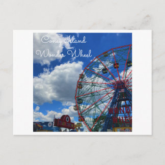 Carte Postale NYC Coney Island Wonder Wheel