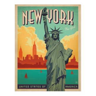 Carte Postale NYC - Madame Liberty