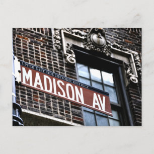 Carte Postale NYC Madison Ave