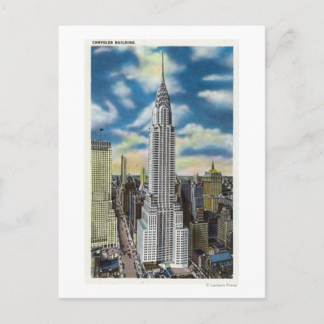 Carte Postale NYC, New YorkVue extérieure du Chrysler (Devant)