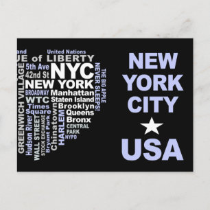 Carte postale NYC - personnalisable