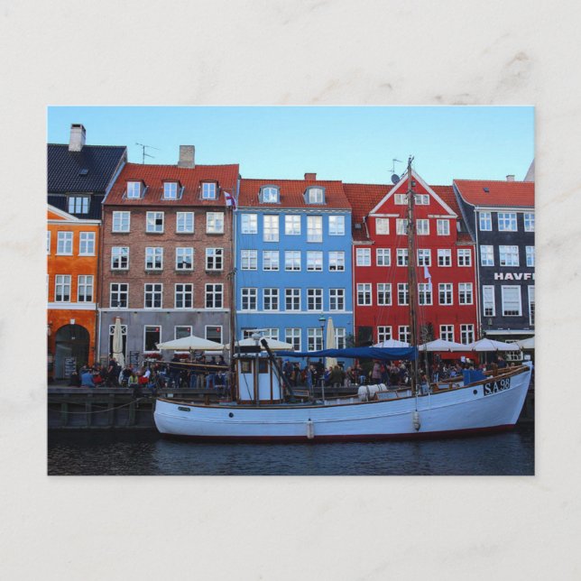 Carte Postale Nyhavn Copenhagen Danemark (Devant)