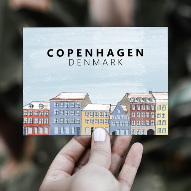 Carte Postale Nyhavn Copenhague Danemark Scandinavie moderne (Créateur téléchargé)