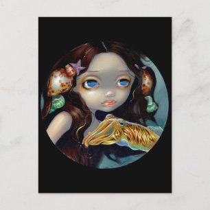 Carte postale "Nymphe avec une langouste"