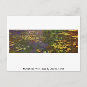Carte Postale Nympheas (Lit D'Eau) Par Claude Monet