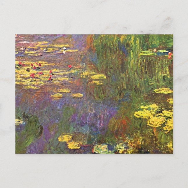 Carte Postale Nymphéas Plantes d'eau de Monet (Devant)