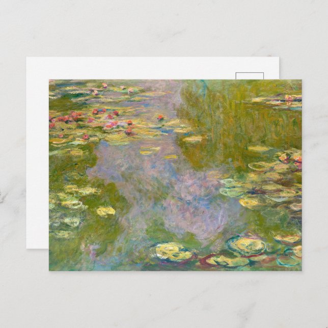 Carte Postale Nymphes D'Eau | CLAUDE MONET | (Devant / Derrière)