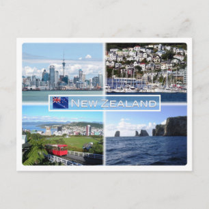 Carte Postale NZ Auckland Skyline - Wellington panorama -