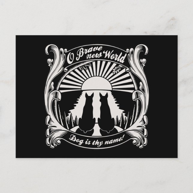 Carte Postale O Brave Nouveau Monde (Devant)