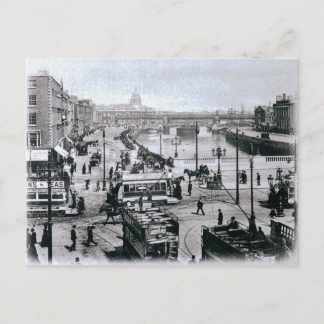 Carte Postale O' Connell Bridge et la rivière Liffey, Dublin (Devant)