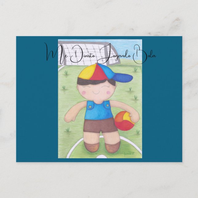 Carte Postale O Menino de Boné e a Bola (Devant)