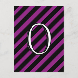 Carte Postale O Monogramme
