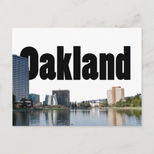 Carte Postale Oakland California avec Oakland dans le ciel