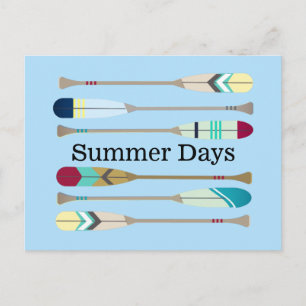 Carte Postale Oars de style vintage