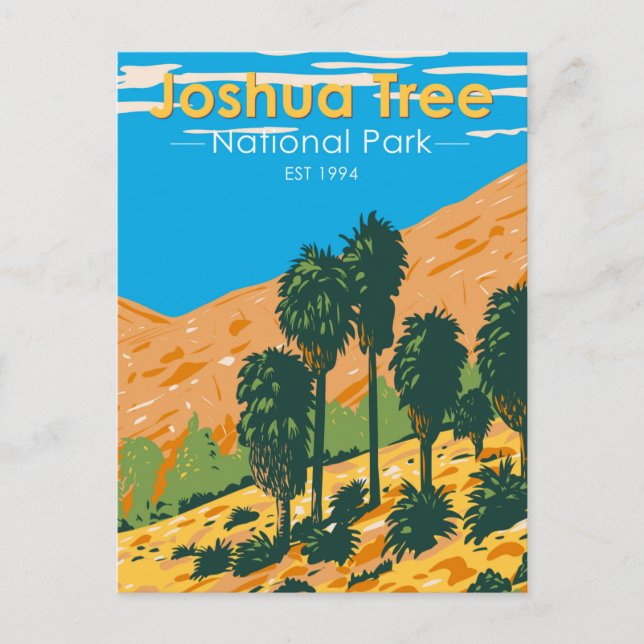 Carte Postale Oasis de Forty-nine Palms du Parc national de Josh (Devant)