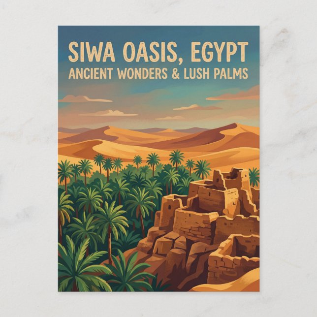 Carte Postale Oasis de Siwa Égypte (Devant)