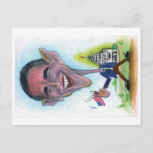 Carte postale Obama (Devant)