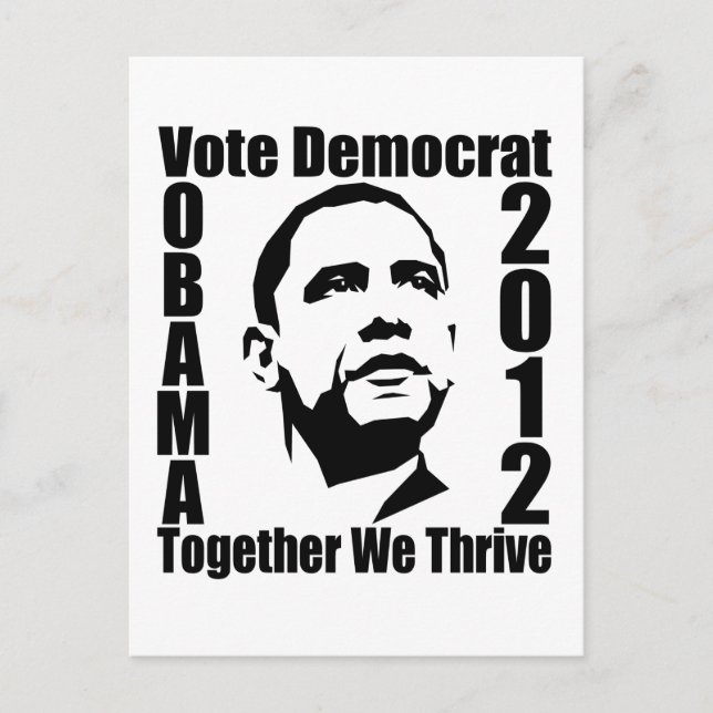 Carte postale OBAMA 2012 (Devant)