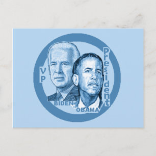 Carte postale Obama Biden