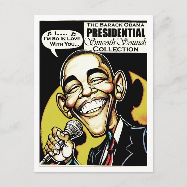 Carte Postale Obama chante ! (2012) (Devant)