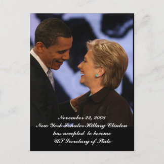 Carte Postale Obama - Clinton - L'investiture reste en jeu
