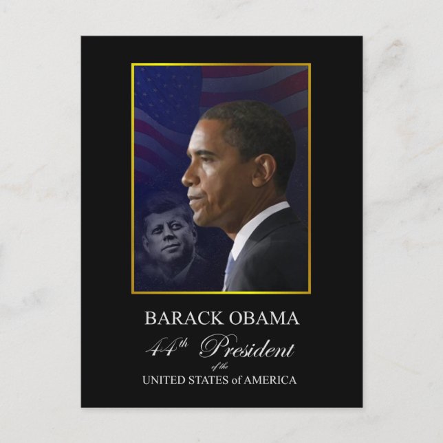 Carte postale Obama Inauguration Souvenir - Custom (Devant)