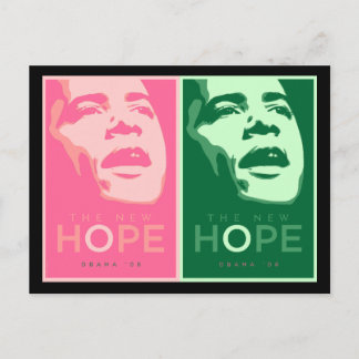 Carte Postale Obama "Le nouvel espoir"