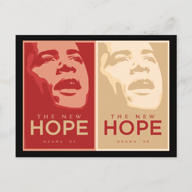 Carte postale Obama "Le nouvel espoir" (Devant)