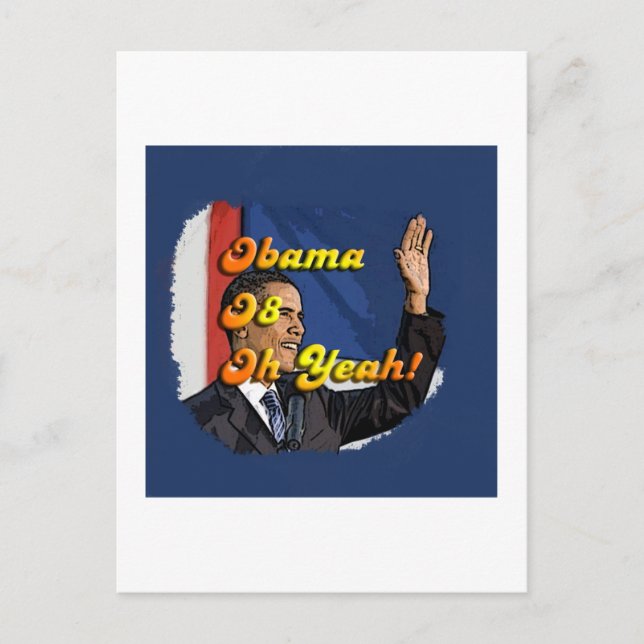 Carte postale Obama Oh Ouais (Devant)