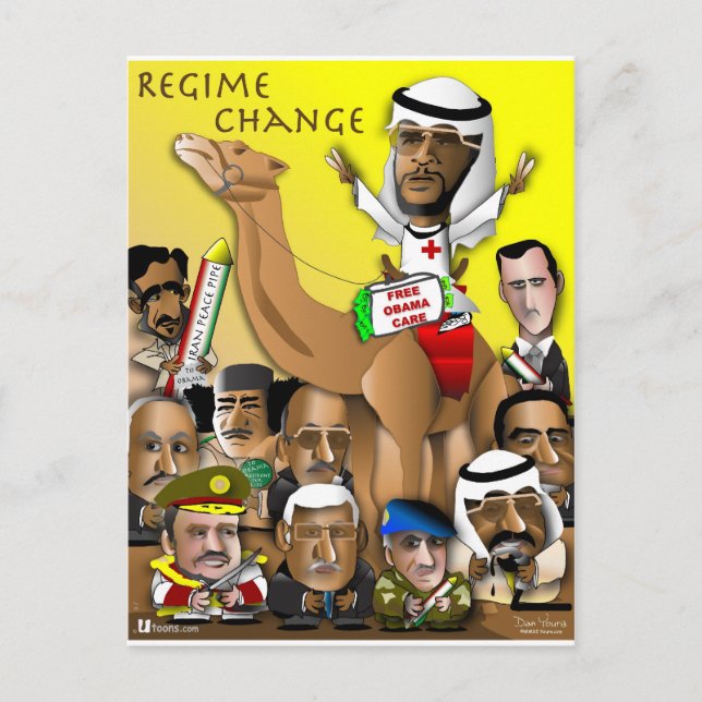 Carte Postale Obama politique brute (Devant)