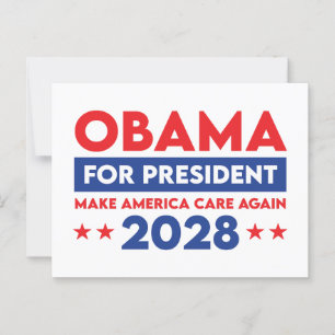 Carte Postale Obama pour le président 2028 redonne aux Etats-Uni