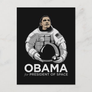 Carte Postale Obama pour le président de l'espace