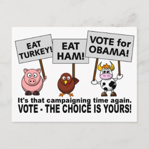 Carte postale Obama Vote