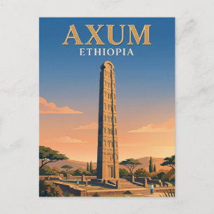 Carte Postale Obélisque d'Axoum Éthiopie