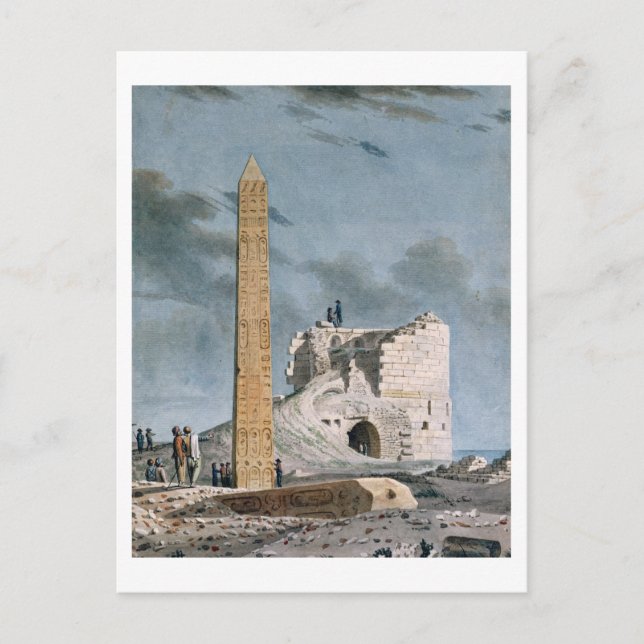 Carte Postale Obélisque de Cléopâtre (avec papier) (Devant)