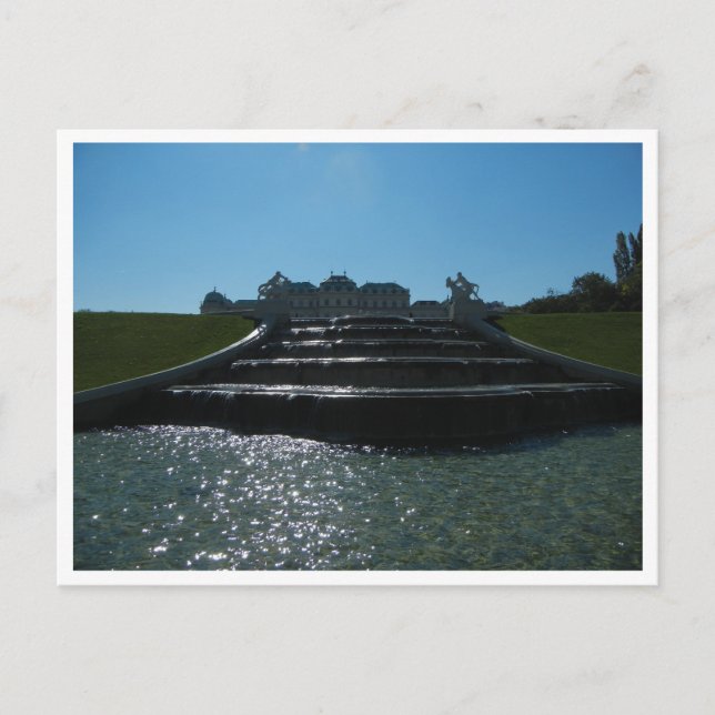 Carte postale - Oberes Belvedere et Fontaine, Wien (Devant)