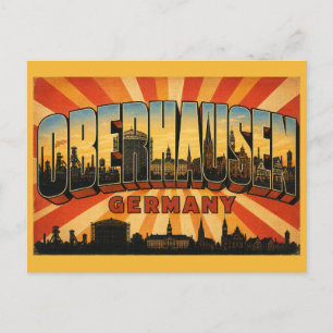 Carte Postale Oberhausen Allemagne Gasomètre