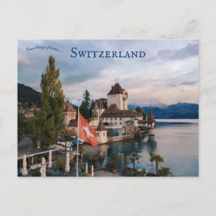 Carte Postale Oberhofen Château Schloss Oberhofen Suisse