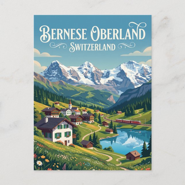 Carte Postale Oberland bernois Suisse (Devant)