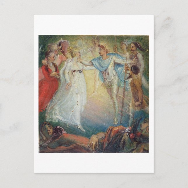 Carte Postale Oberon et Titania du rêve d'une nuit d'été (Devant)