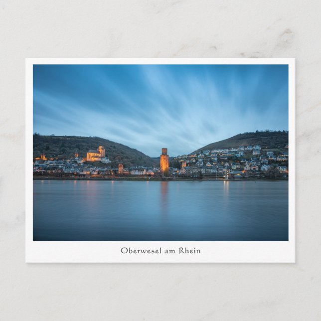 Carte Postale Oberwesel Rhin Allemagne (Devant)
