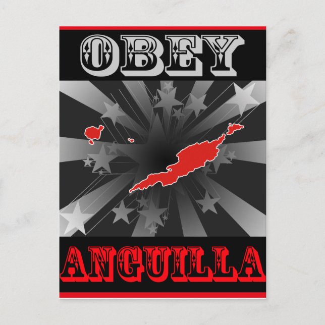 Carte Postale Obey Anguilla (Devant)