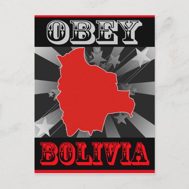 Carte Postale Obey Bolivie (Devant)